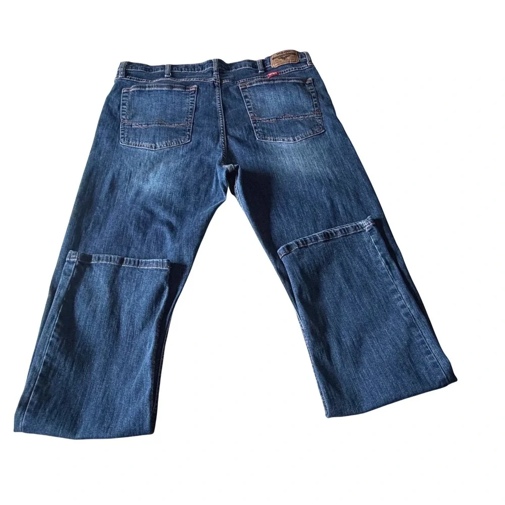 Wrangler Five Star Premium Denim Mens Straight Leg Jeans Dark Wash 38x32 92FNWSK